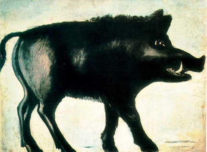 Niko Pirosmanashvili A Black Wild Boar china oil painting image